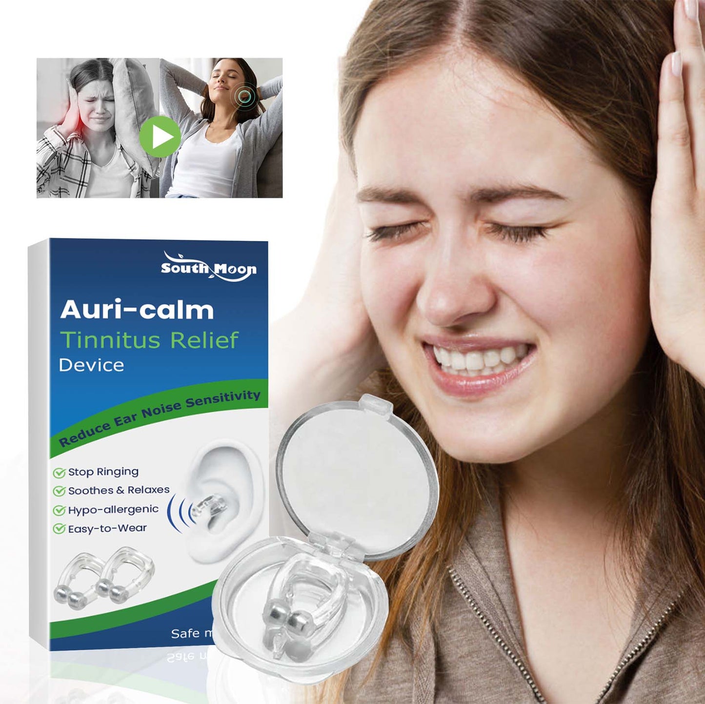 Dispositivo de Cuidado de Oídos Auri-calm para Comodidad y Relajación