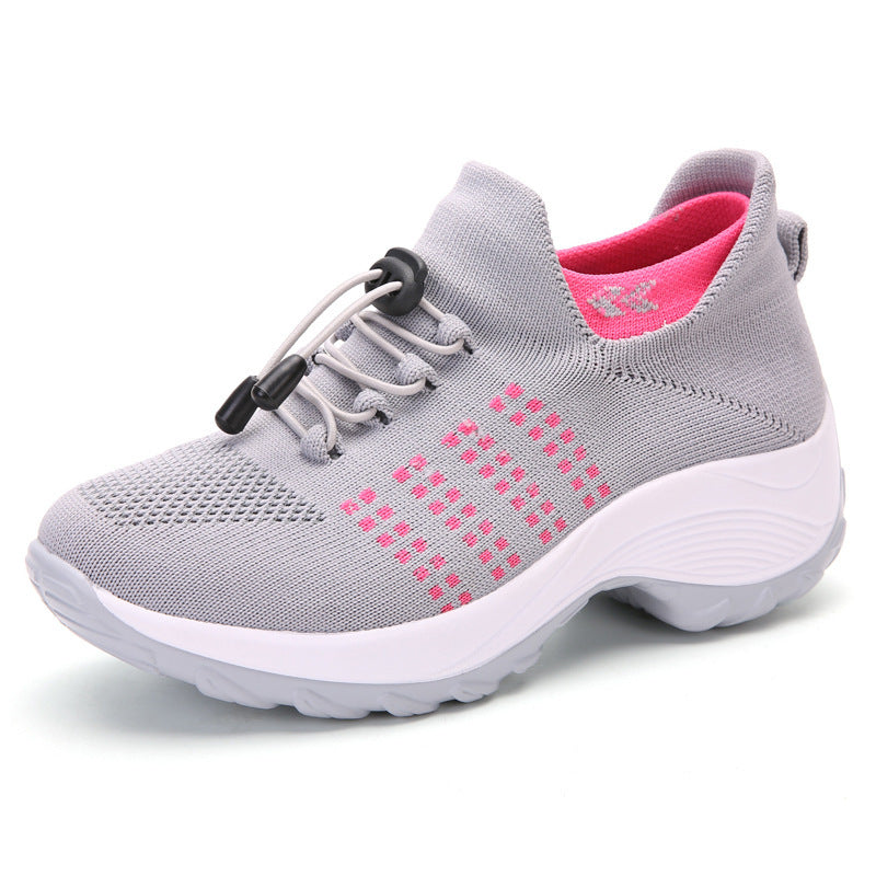 Large Size Women's High Elastic Breathable Sports Shoes
