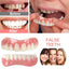 Silicone Upper/Lower False Teeth Perfect Laugh Veneers Dentures Paste Oral Hygiene Tools Fake Teeth Instant Smile Teeth Cosmetic - Korvel