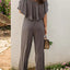 Off-Shoulder Wide Leg Jumpsuit - Korvel