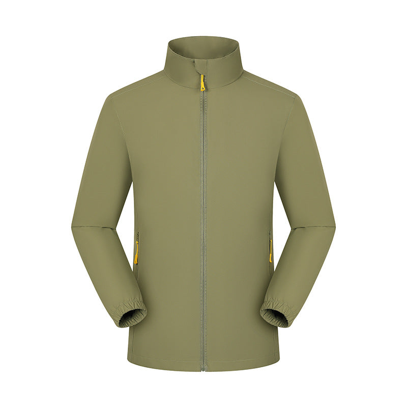 Waterproof Stand Collar Men's Jacket for Work and Leisure