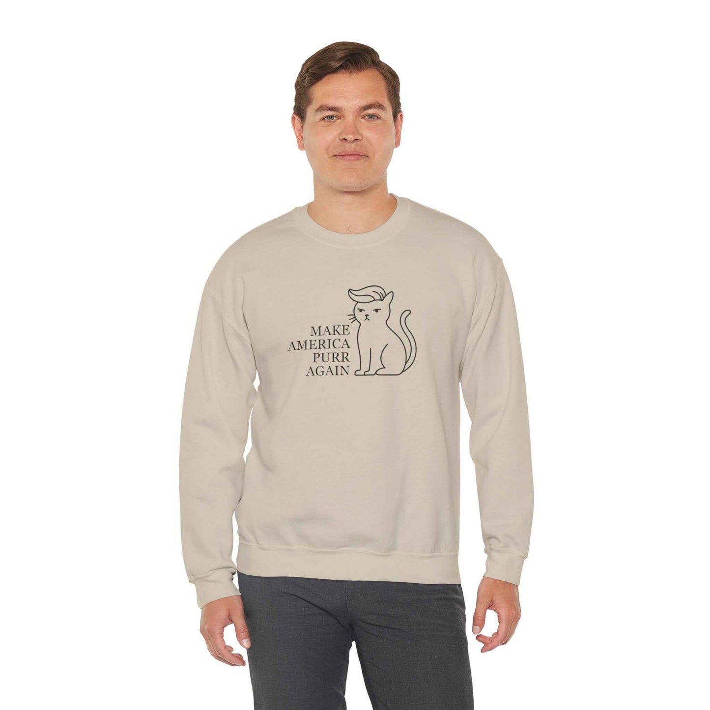 Rendre l'Amérique Purr à Nouveau Sweatshirt Parodique de Chat