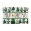 Christmas Tree Print Linen Placemats for Festive Dining