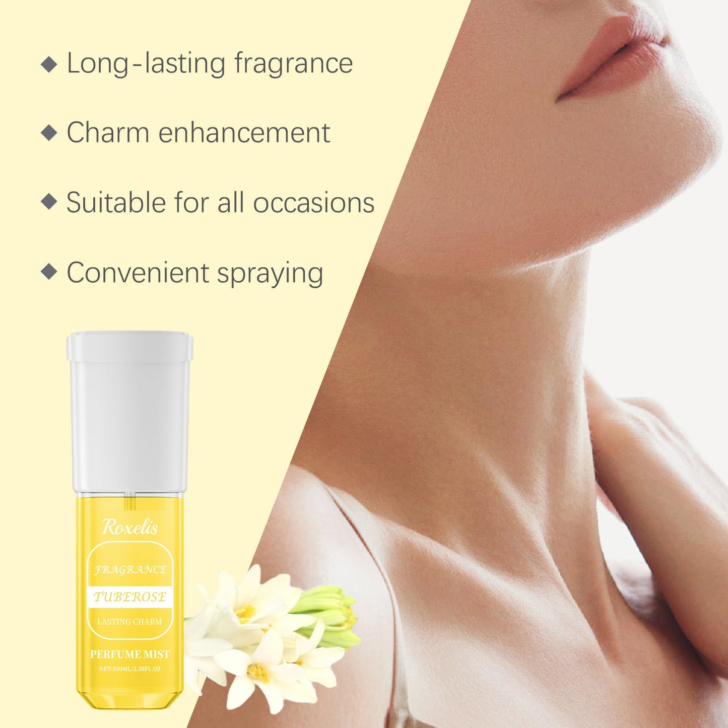 Eau de Parfum Tuberose Élégante - Parfum Frais Charmant