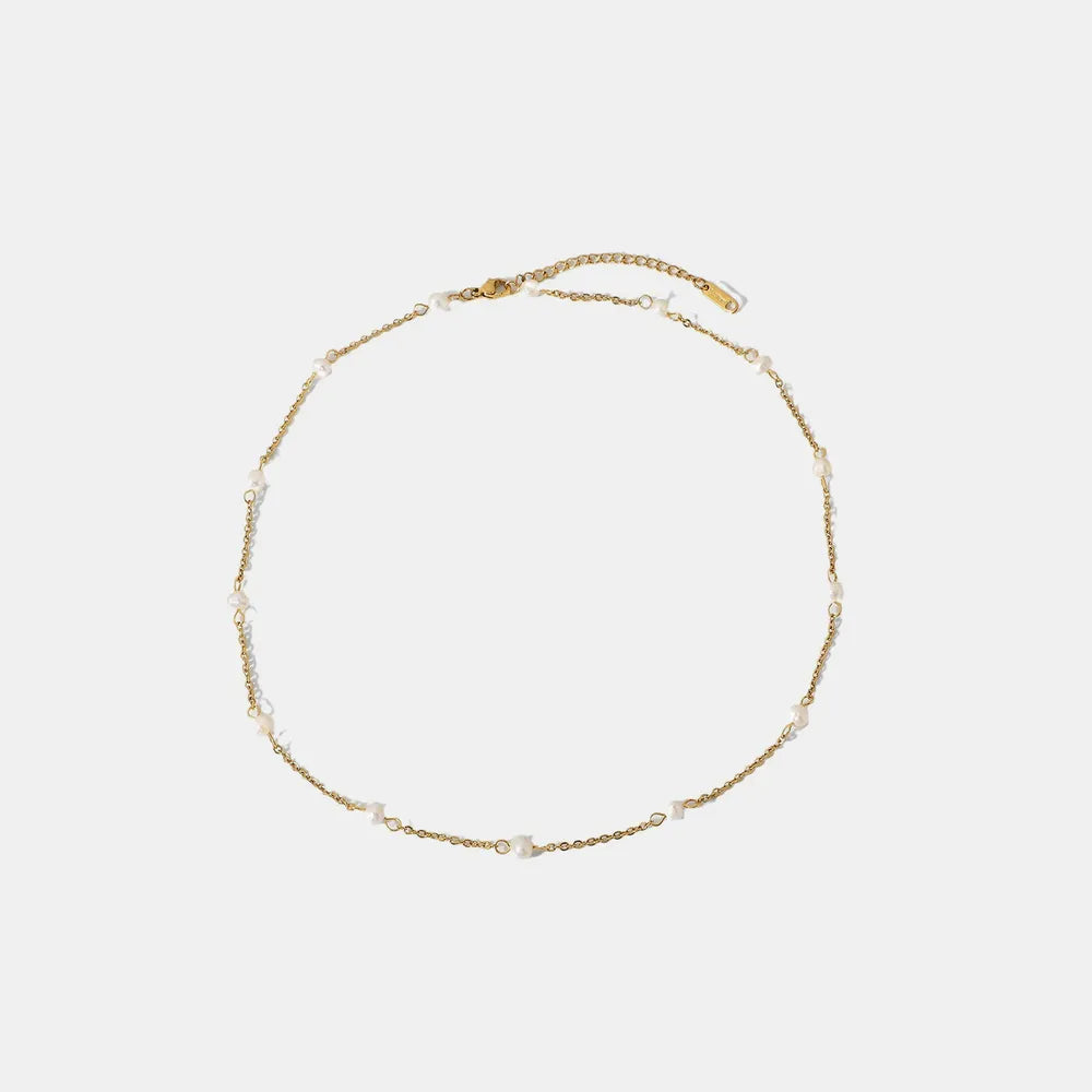 Freshwater Pearl 18K Gold-Plated Necklace - Korvel