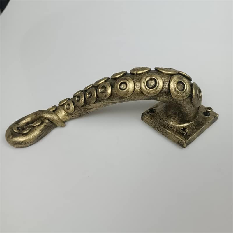 Steampunk retro octopus door handle resin craft - Korvel
