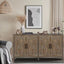 Aparador de Madera Twill de 4 Puertas - Estilo Country Americano Vintage