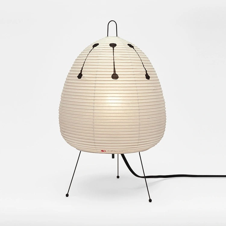 Japanese retro rice paper table lamp style wabi sabi style ins cross-border high-end atmosphere bedside table lamp - Korvel