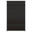 Hall tree with roof rack and storage platform, corridor shoe cabinet with sliding door, clothes hanger with 5 hooks black - Korvel