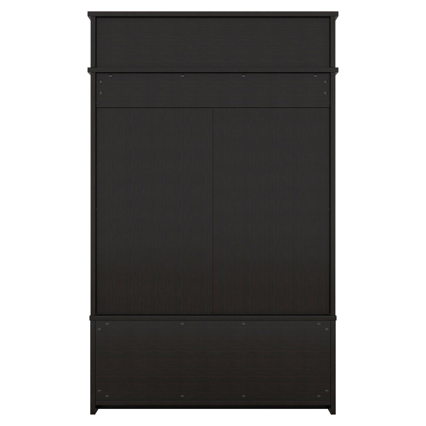 Hall tree with roof rack and storage platform, corridor shoe cabinet with sliding door, clothes hanger with 5 hooks black - Korvel