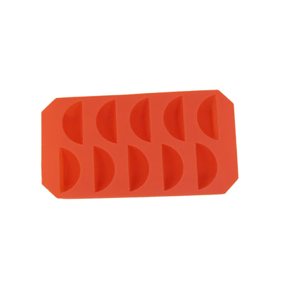 Silicone Lemon Ice Cube Tray - 10-Compartment Mold