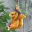 Charming Squirrel Resin Pendant for Garden Decor