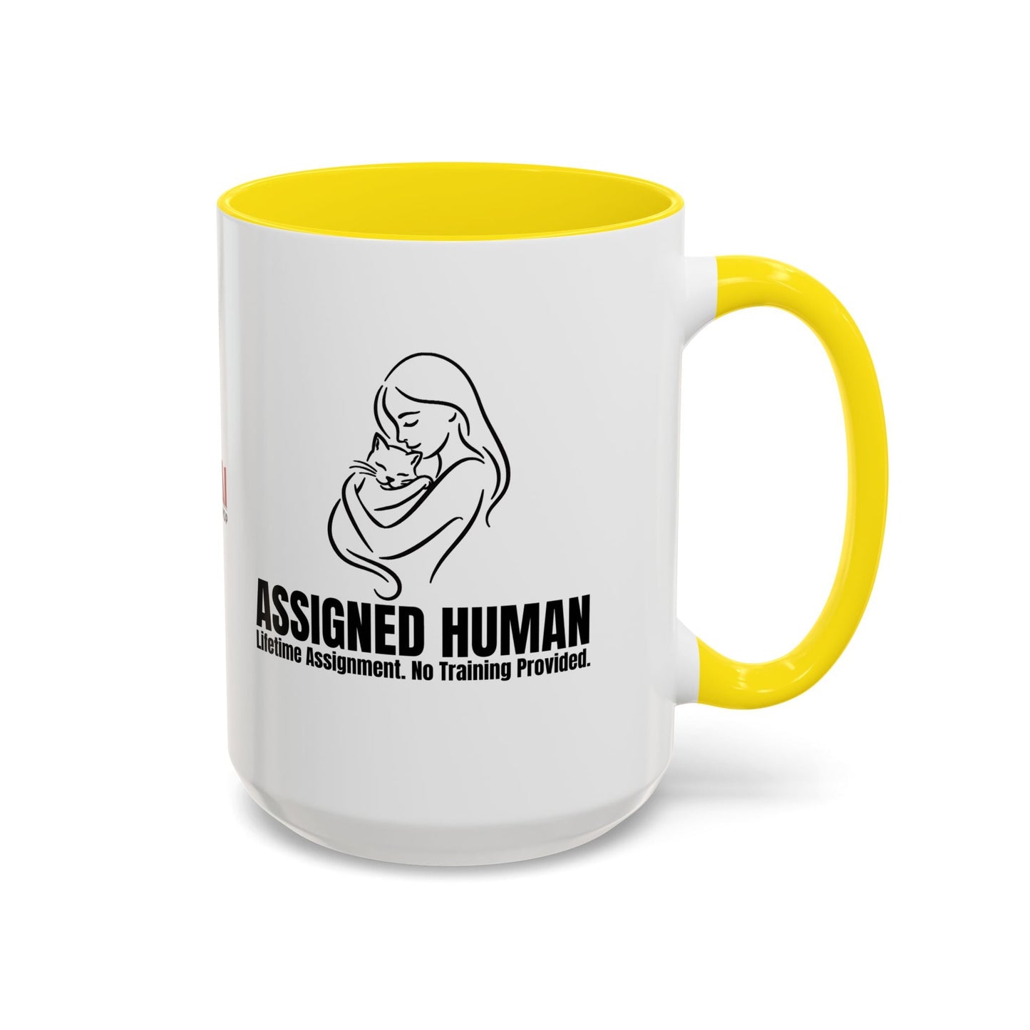 Assigned Human Mug – Cat Coffee Cup