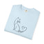 Purr Line Art Cat Unisex T-Shirt