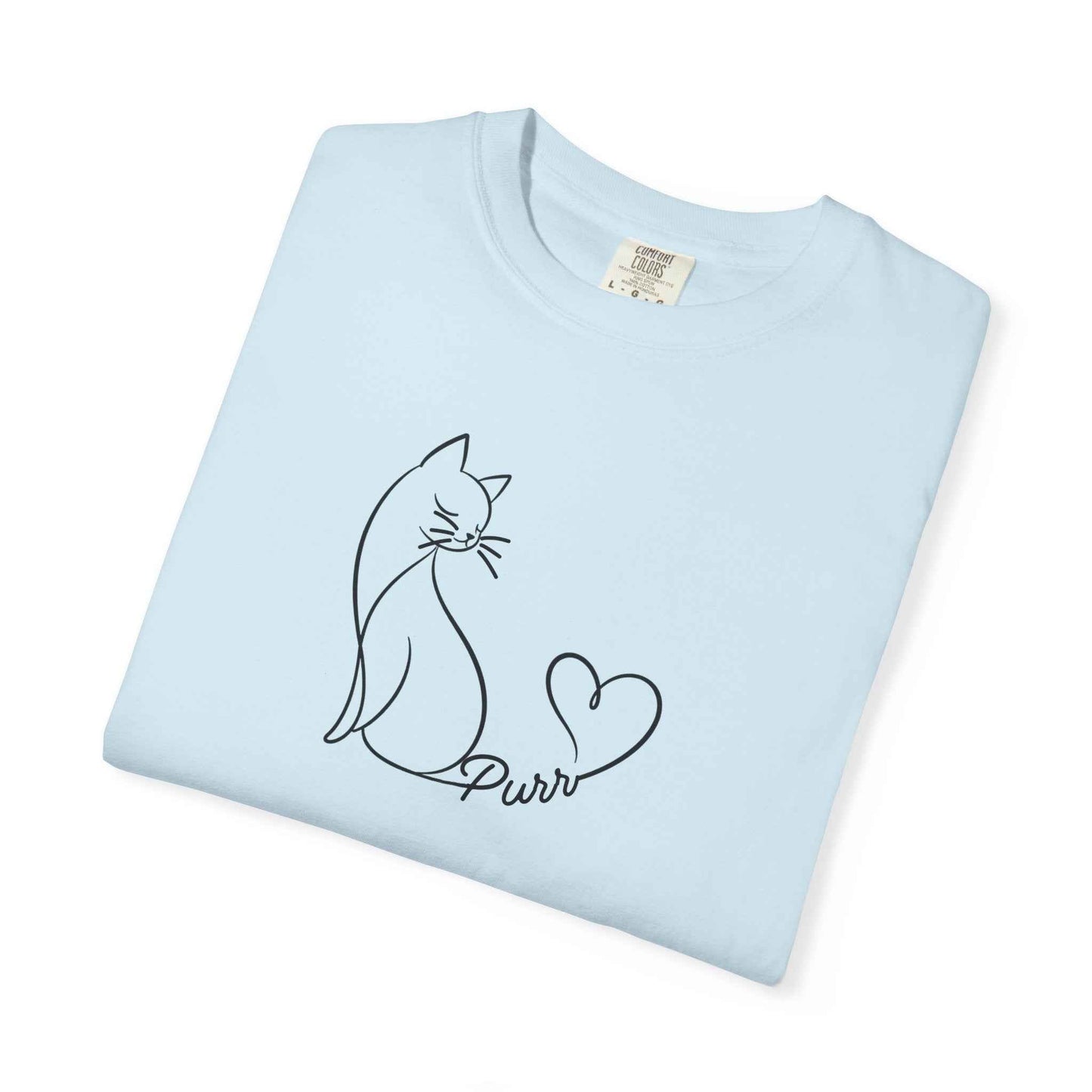 Purr Line Art Cat Unisex T-Shirt
