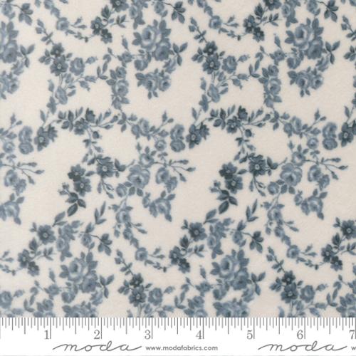 Nantucket Summer Cuddle Surfside Florals Fabric - Light Blue Polyester