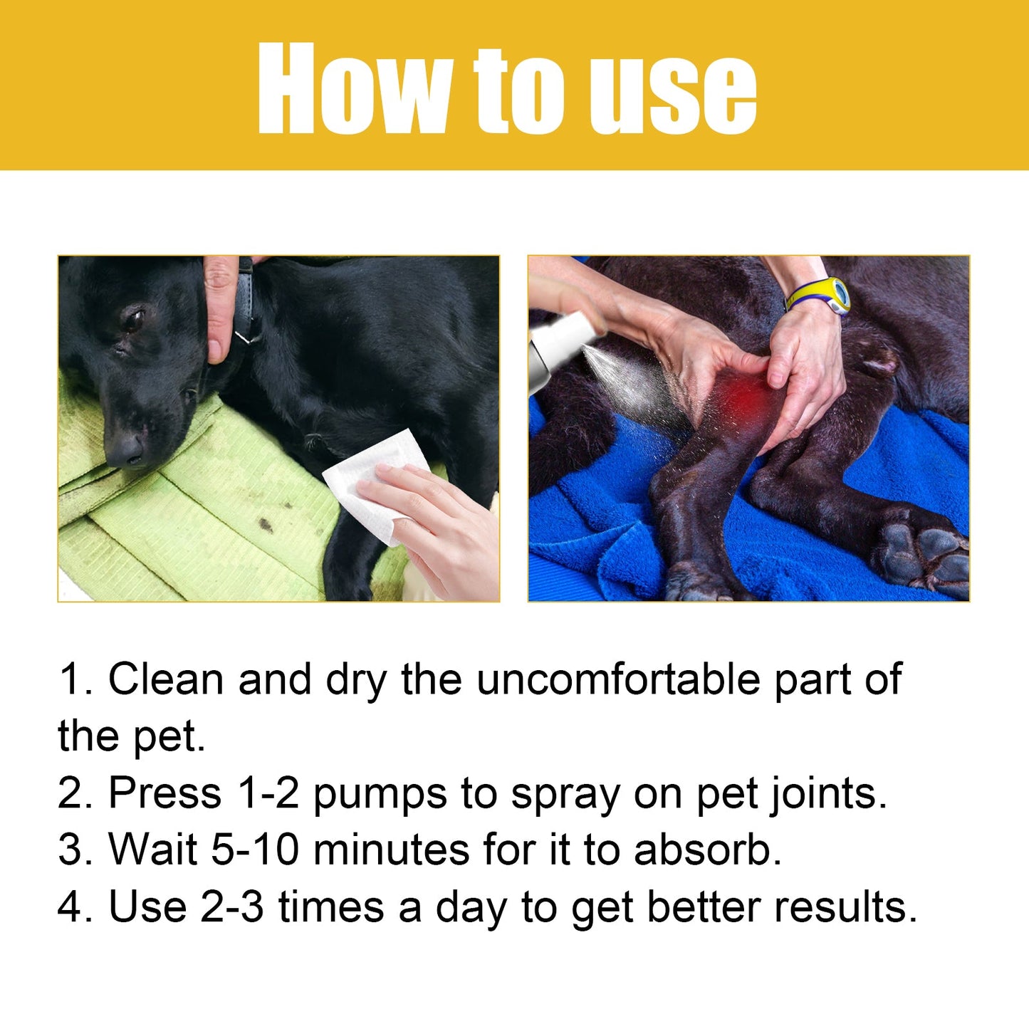 Spray Premium para la Reparación de Articulaciones para Gatos y Perros