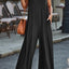 V-Neck Wide Strap Jumpsuit