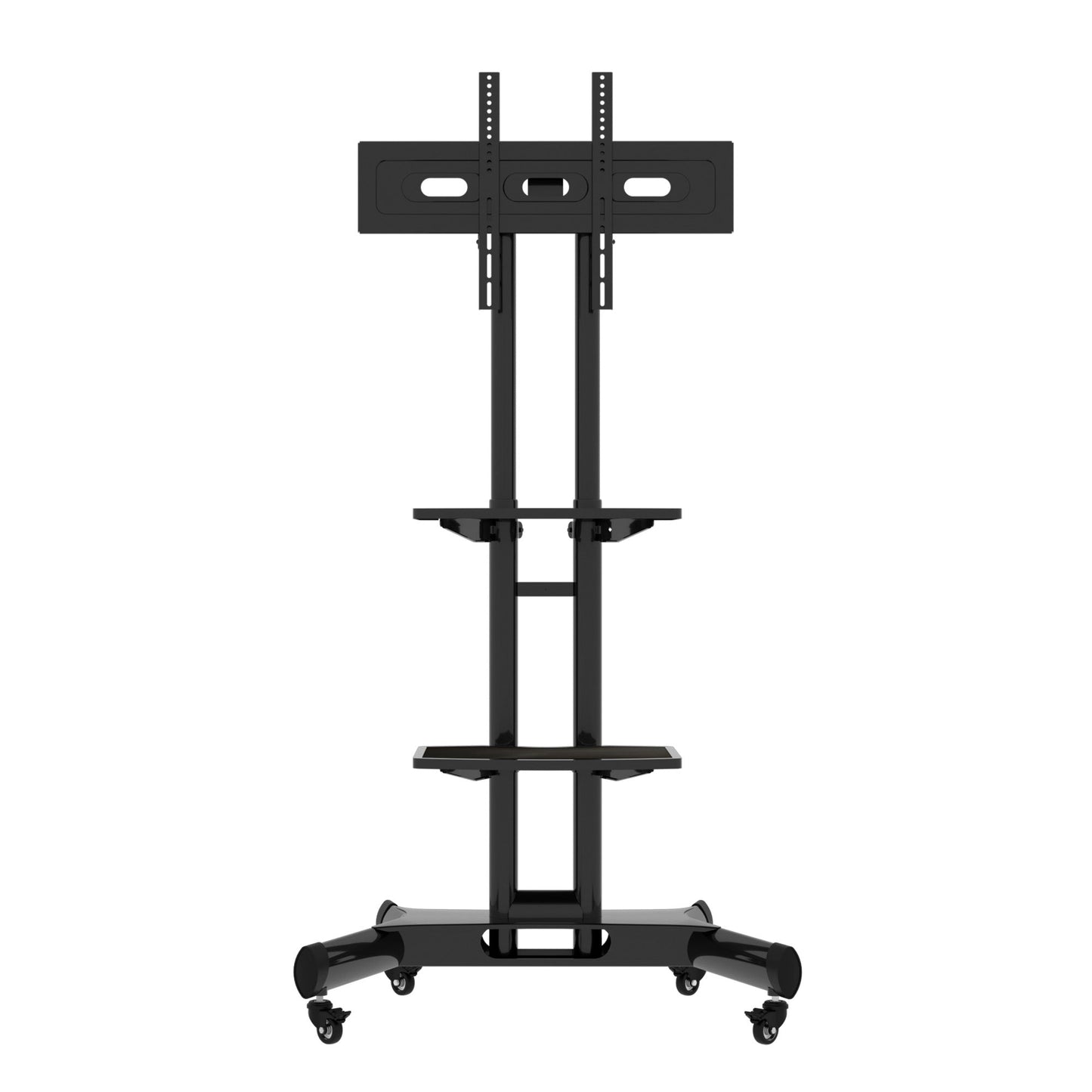 FANCO Universal Rotating TV Stand, suitable for 32-80 inch TVs, adjustable tilt height, maximum VESA 600x400mm (black) - Korvel