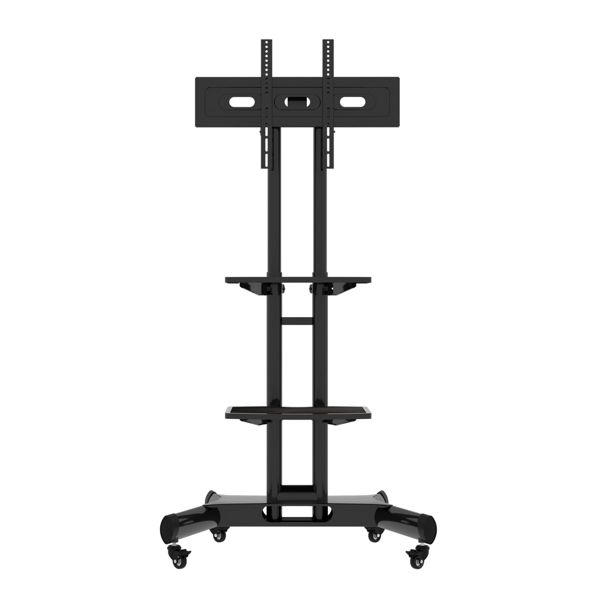 FANCO Universal Rotating TV Stand, suitable for 32-80 inch TVs, adjustable tilt height, maximum VESA 600x400mm (black) - Korvel