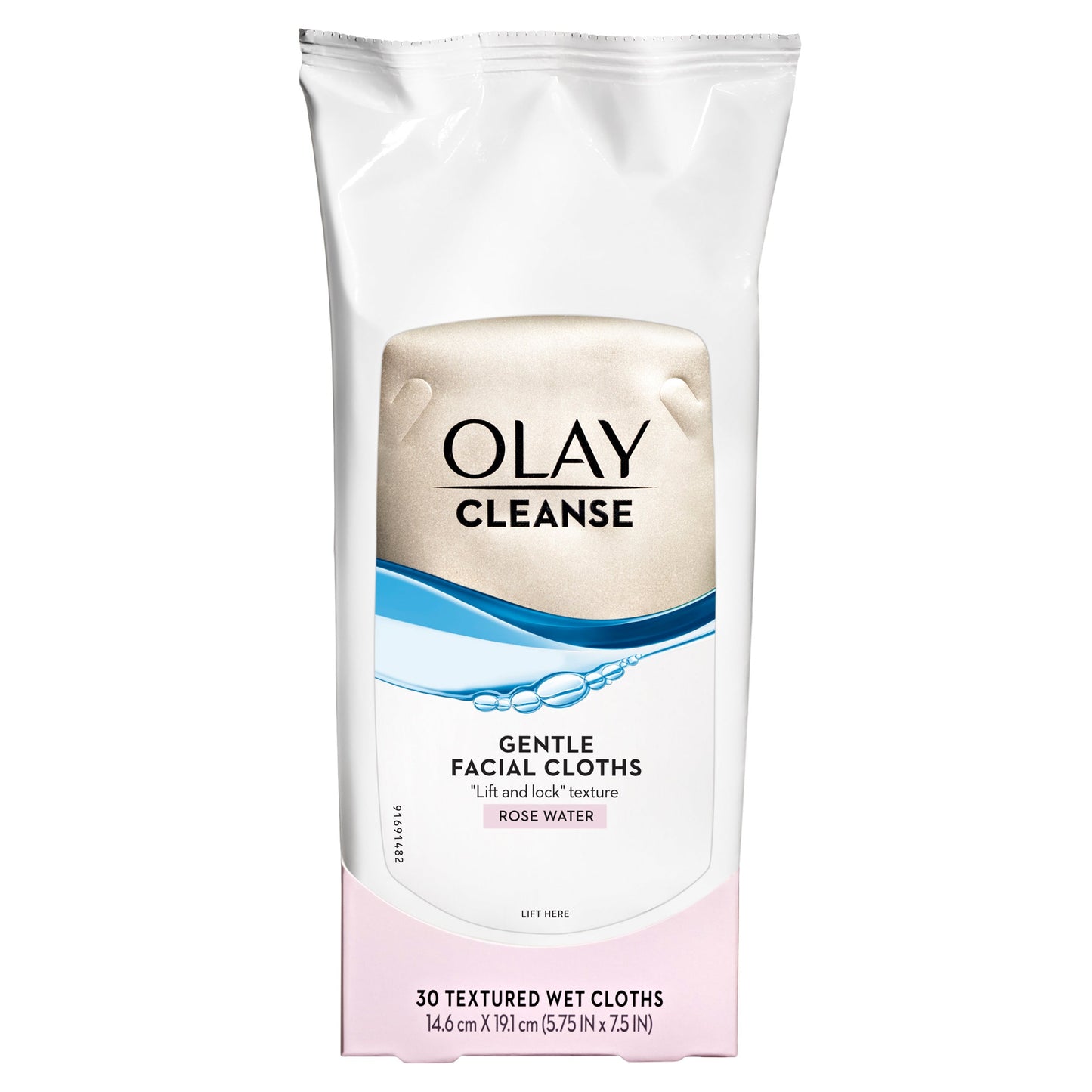 Lingettes nettoyantes douces pour le visage Olay avec eau de rose