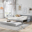 Twin or Double Twin Daybed with Trundle Gray - Korvel