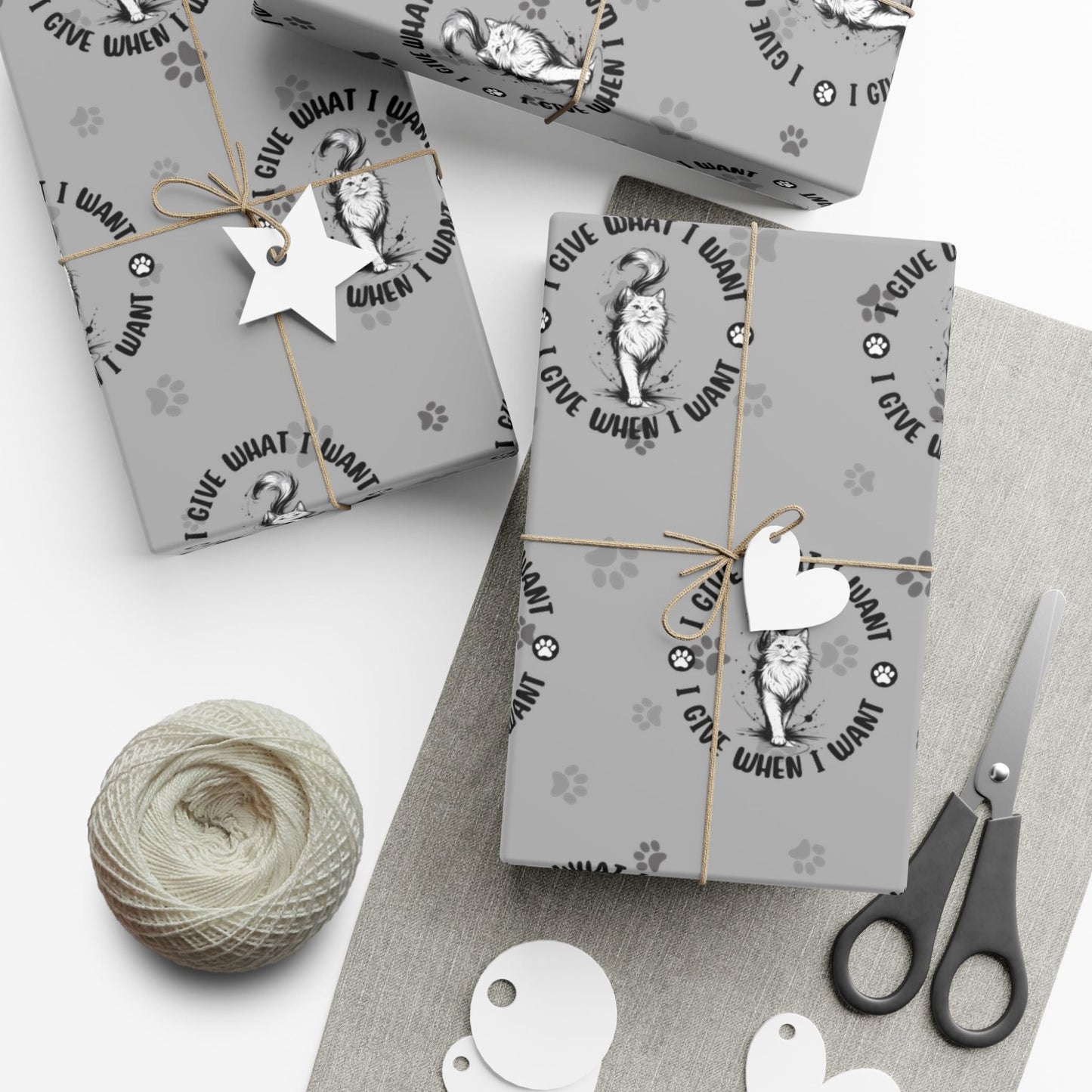 I Give What I Want – Cat Lover Gift Wrap