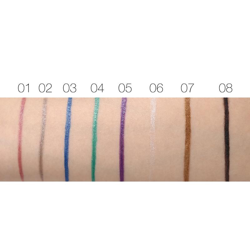 Juego de Lápices de Delineador de Ojos con Brillo de 6 Colores Music Flower