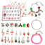 DIY creative children's bracelet jewelry 24-grid calendar Christmas holiday surprise blind box silver set - Korvel