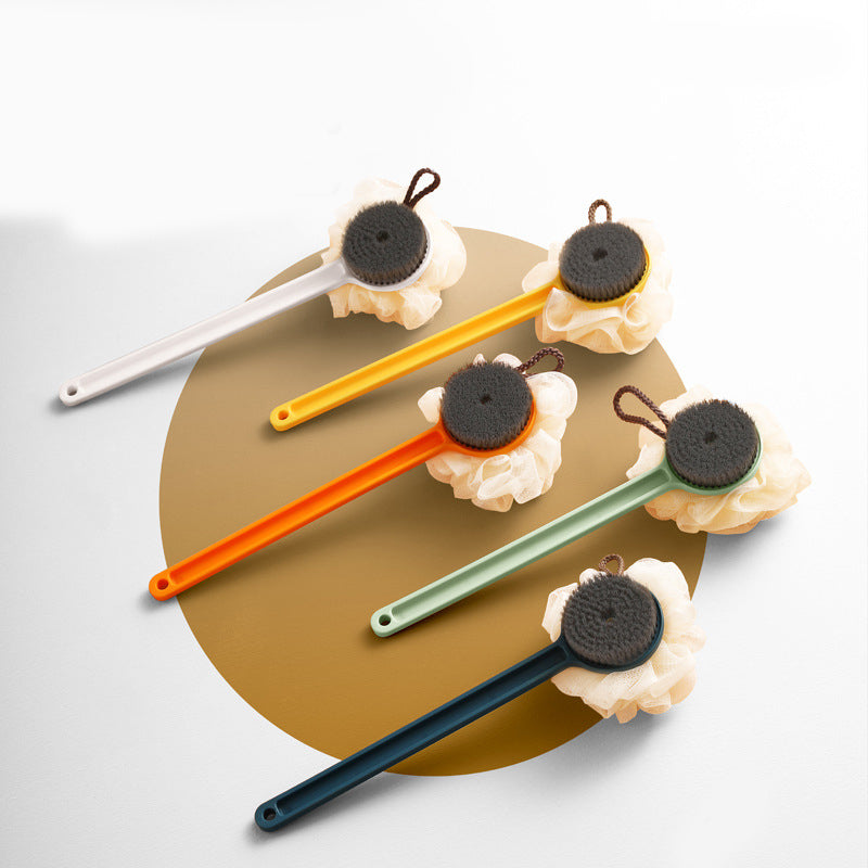 Japanese Style Long Handle Bath Brush with Soft Hair