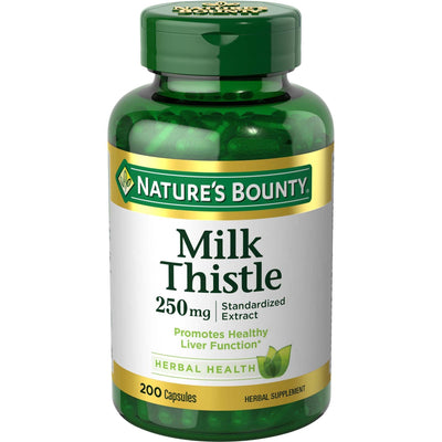 Gélules de complément alimentaire de chardon-Marie Nature's Bounty 250 mg