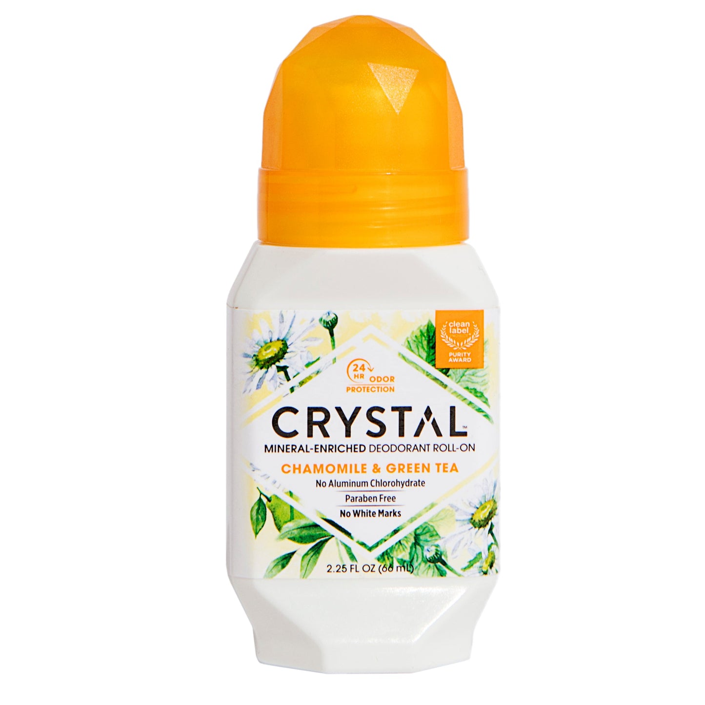 Desodorante Mineral Crystal Essence Roll-On - Manzanilla y Té Verde