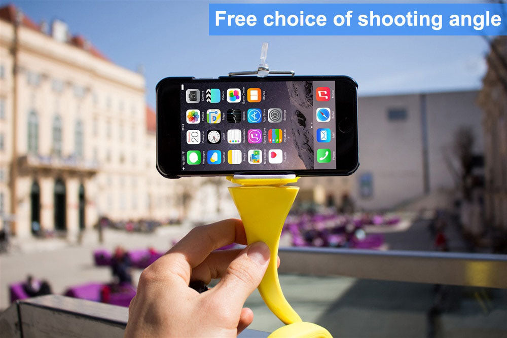 Flexible selfie stick monopod wireless Bluetooth tripod monkey holder for GoPro iPhone camera phone car bicycle universal - Korvel
