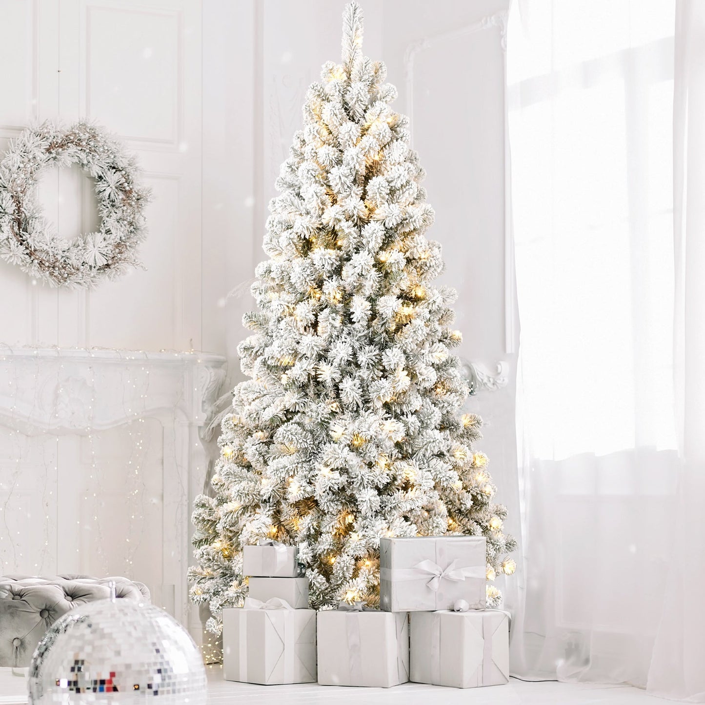 6FT PVC Memory Wire Christmas tree (With Light) - Korvel