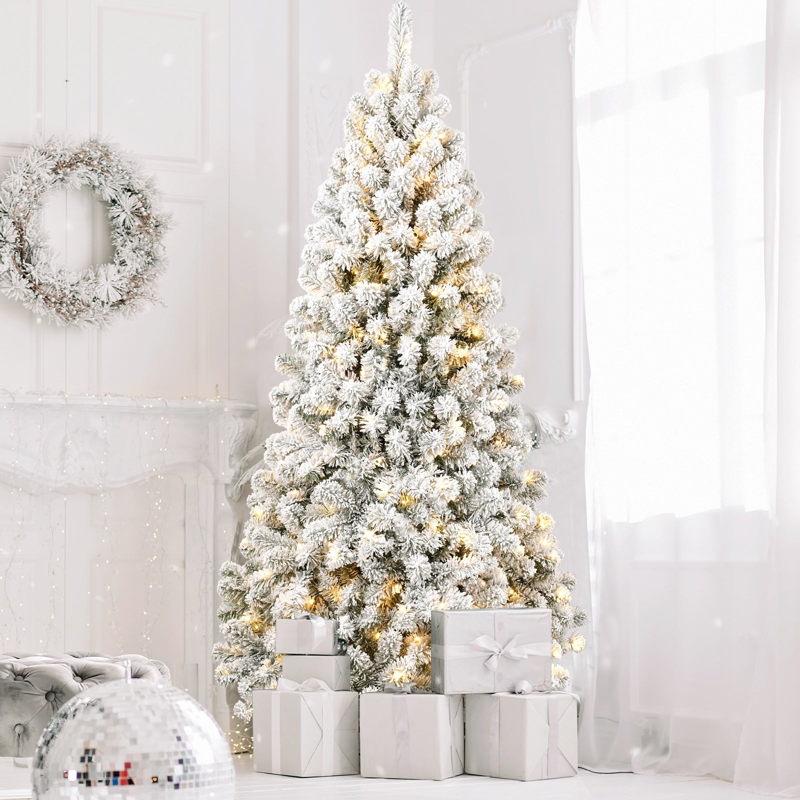 6FT PVC Memory Wire Christmas tree (With Light) - Korvel