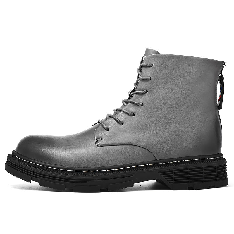 Fashion Zipper Tooling Boots for Outdoor Leisure