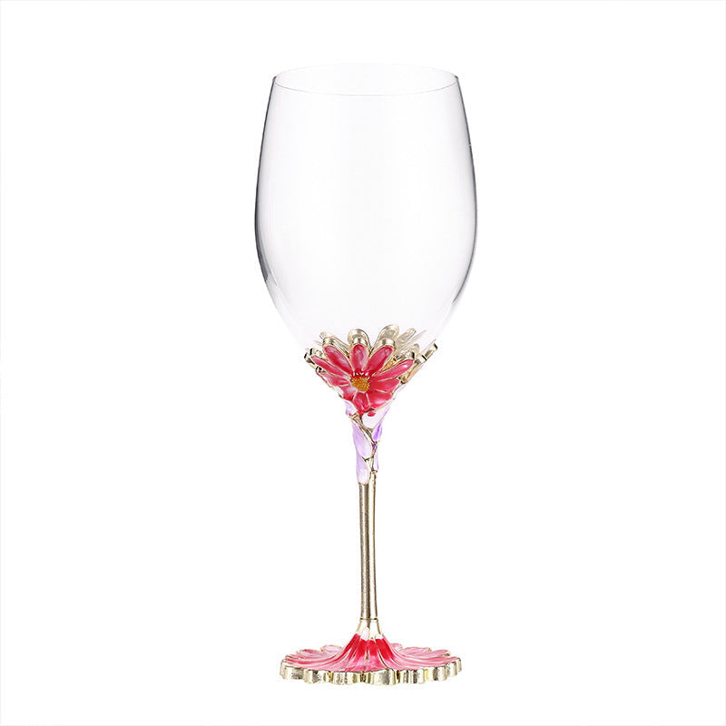 European enamel red wine glass gift cup - Korvel