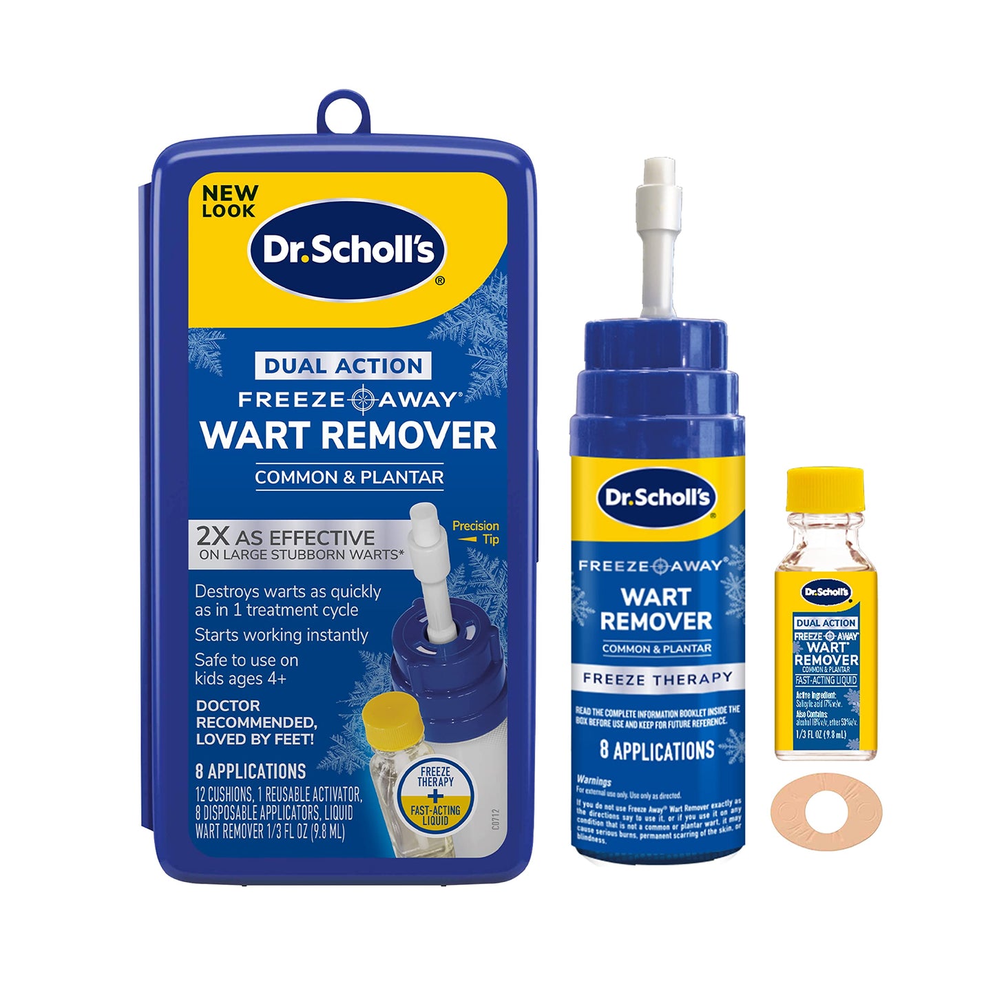 Dr. Scholl's Dual Action Freeze Away Wart Remover - 8 Applications