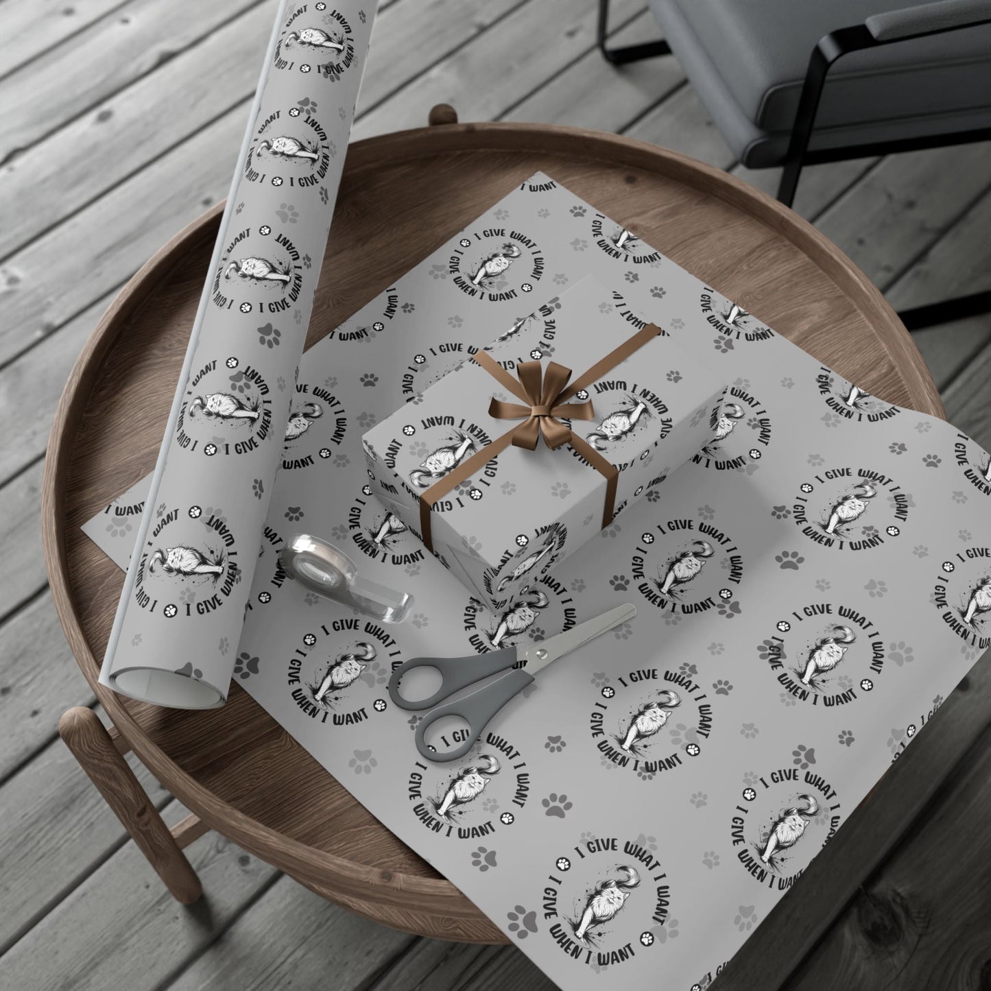 I Give What I Want – Cat Lover Gift Wrap