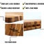 Teak Cutting Board Natural + Solid Wood + 5 Pieces 18 INCH, Pack of 5 Pieces - Korvel