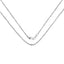 14K White Gold 18-Inch Lite Rope Chain Necklace