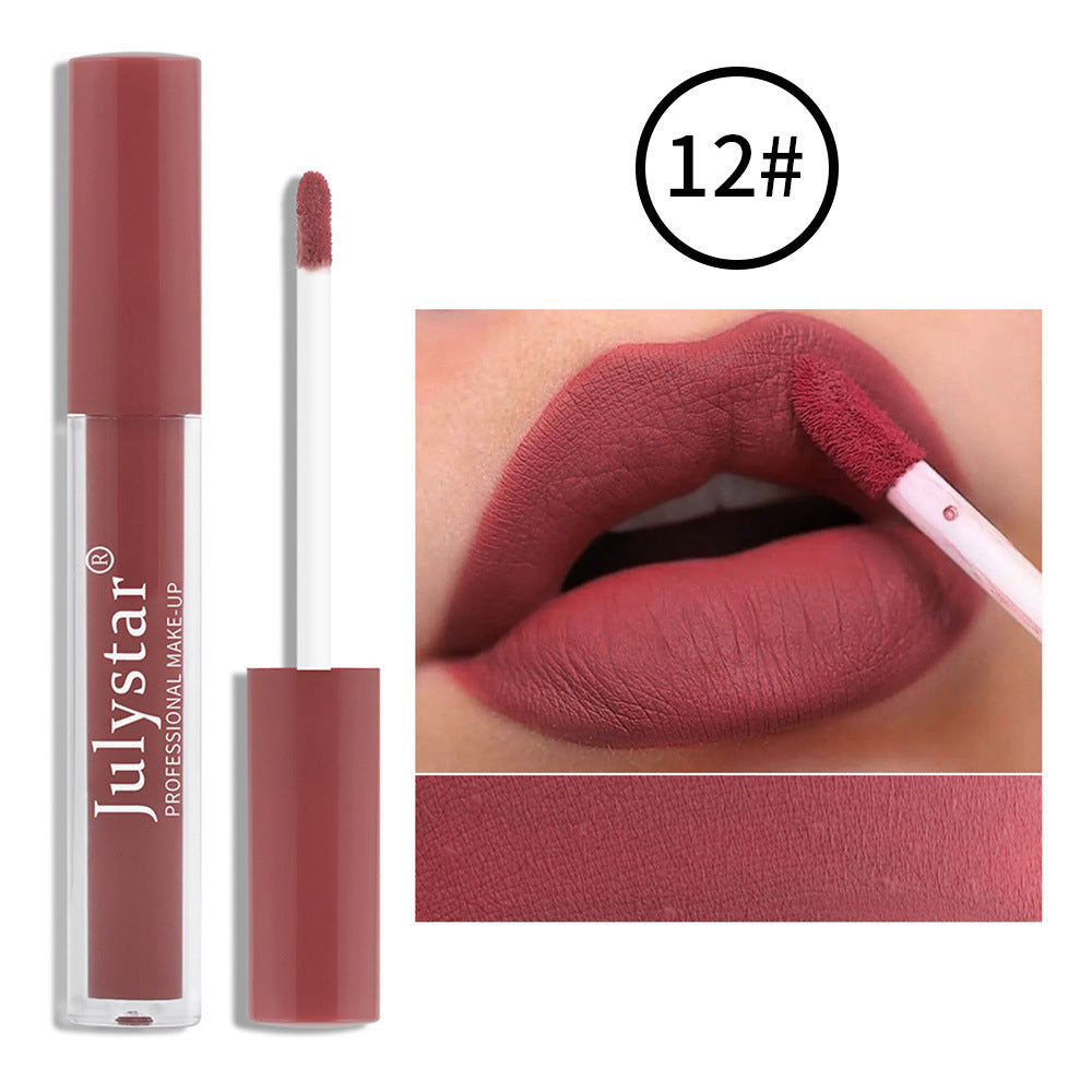 Fog Matte Makeup Free Ice Cream Lip Glaze Velvet Does Not Stick To Lip Mud - Korvel