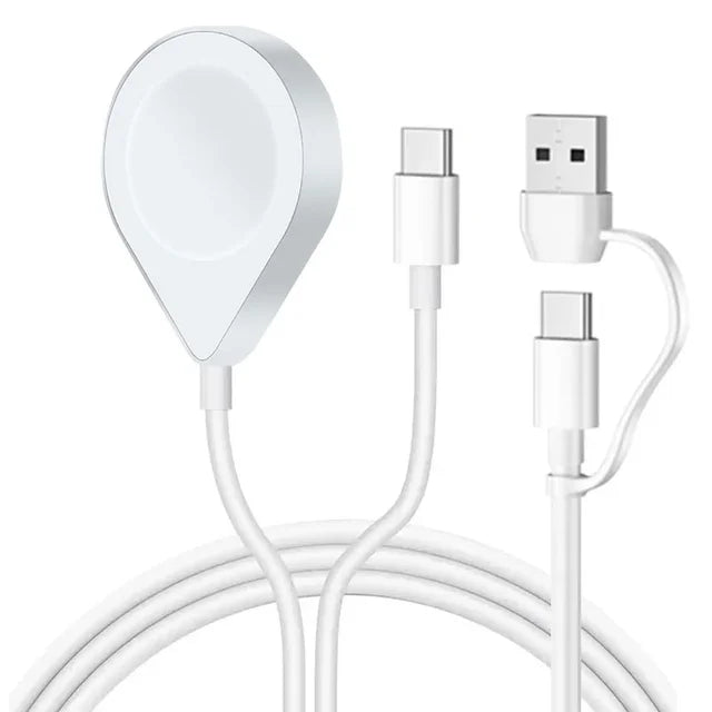 Premium 3-in-2 USB C Cable for Apple Watch and iPhone Charging