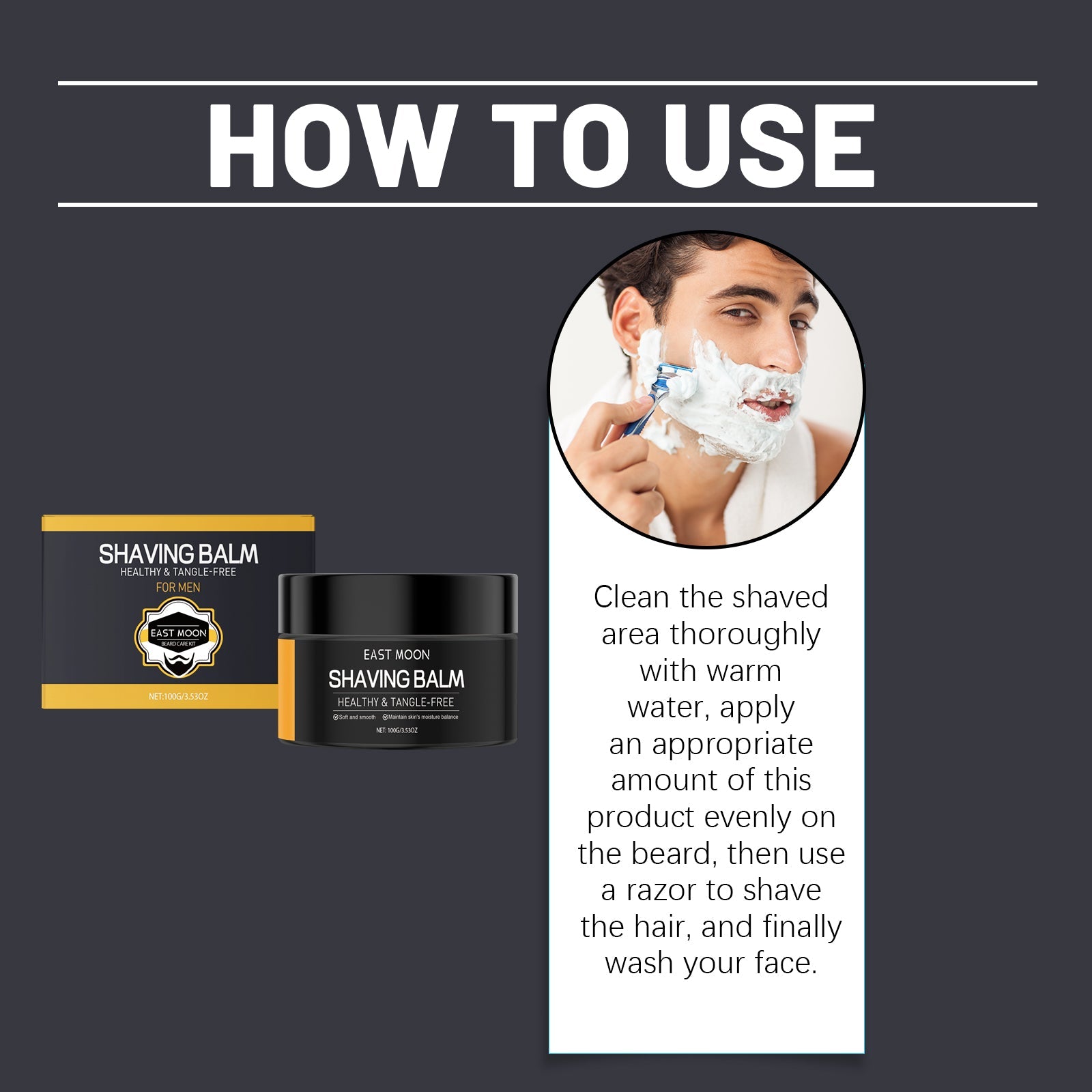 Shaving Cream Smooth, Comfortable, Moisturizing, Supple And Portable Refreshing Skin Care Shaving Cream - Korvel