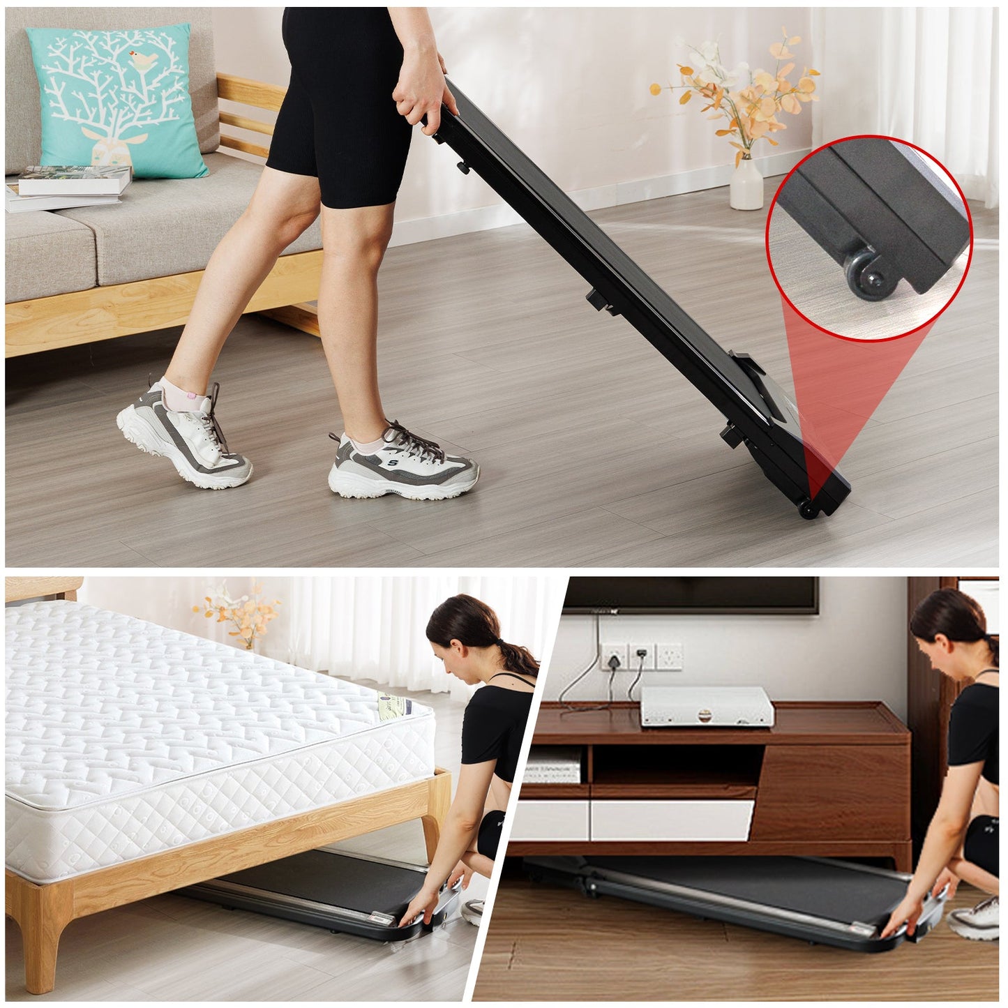 Flatbed walker with armrests gray - Korvel