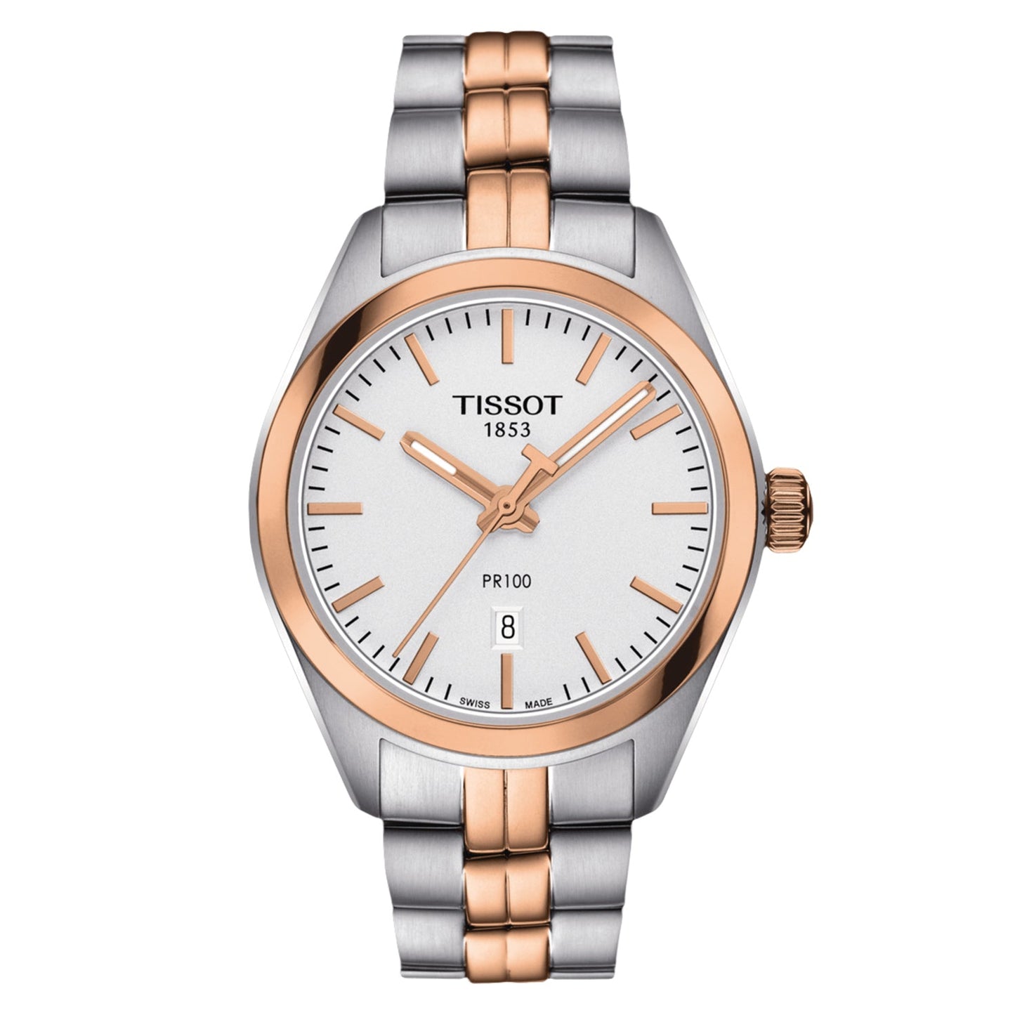 Montre en acier inoxydable Tissot PR100 pour femmes
