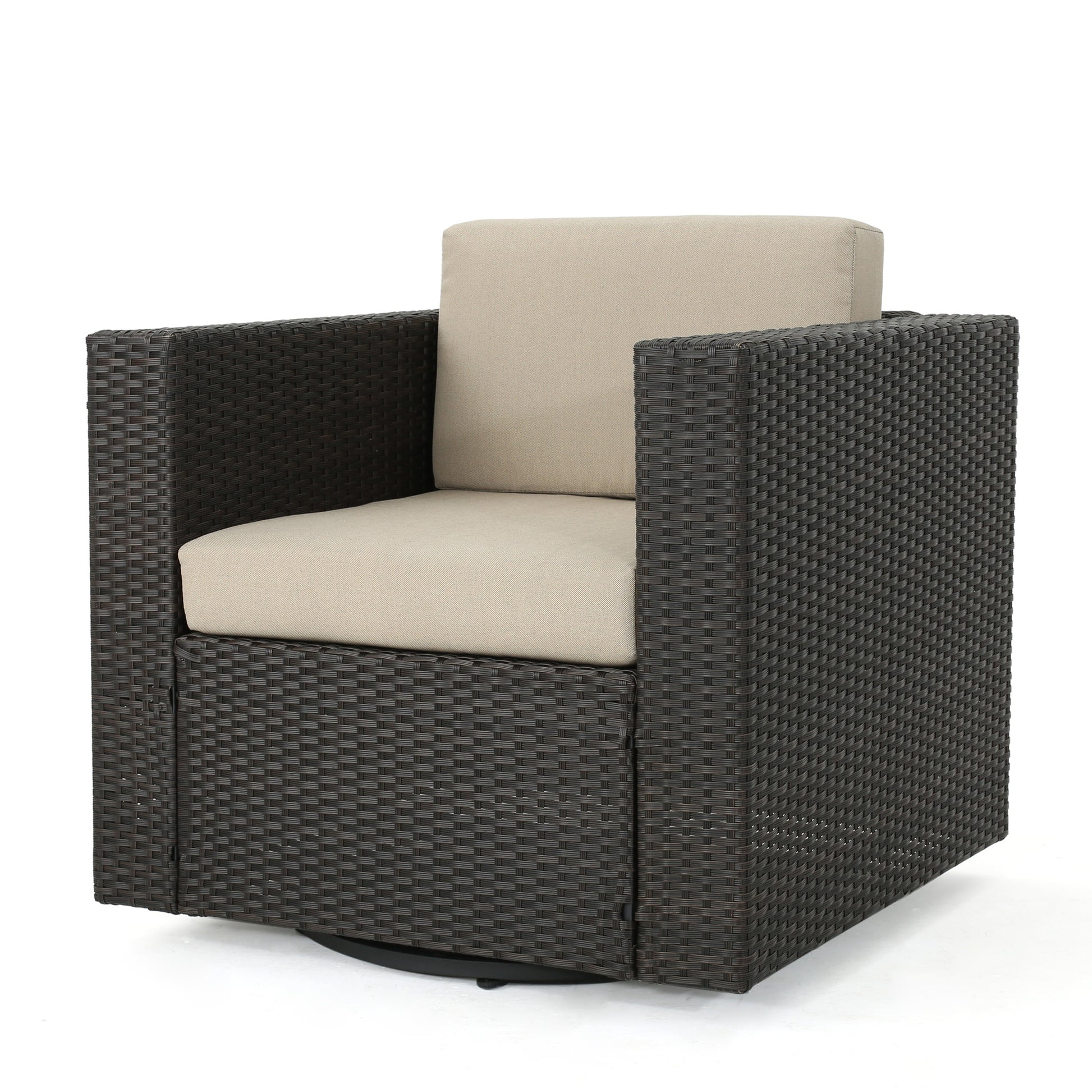 PUERTA MP1 SWIVEL CHAIR-DARK BROWN - Korvel