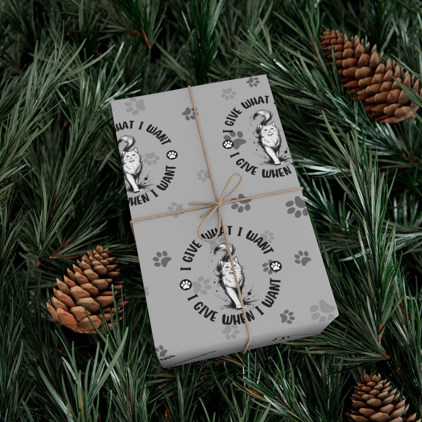 I Give What I Want – Cat Lover Gift Wrap