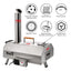 Premium Stainless Steel Outdoor Pizza Oven - 12" Rotatable
