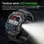 YK03 smartwatch Bluetooth call flashlight sports waterproof heart rate blood oxygen health monitoring - Korvel